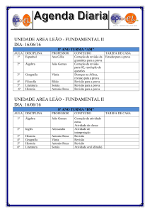 Agenda diaria 8 AM e BM