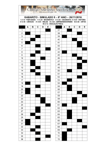 28/11/2016 - Gabarito do simulado
