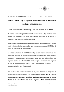 INEO Demo Day - Instituto Pedro Nunes