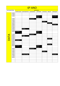 6º ANO DATA/MATERIA MATERIAS PORTUGUES MATEMATICA