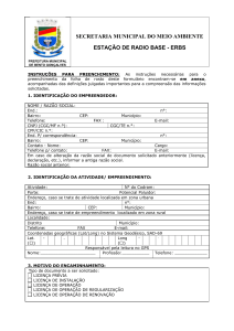 Informações para Licenciamento de LINHAS DE TRANSMISSÃO