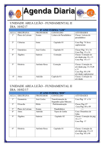 Agenda diaria 8 AM e BM