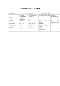Teleagenda – 2017 – 6º ANO A