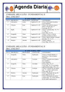 Agenda diaria 8 AM e BM