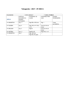 Teleagenda – 8º ANO A – 09.03.17