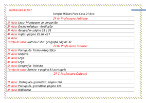 Dia 04 de Abril de 2017. Tarefas Diárias Para Casa 2º Ano 2º A