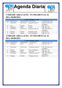 Agenda diaria 7 AM e 7 BM