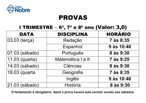 8 às 12 horas