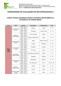Informática - Campus São João Evangelista