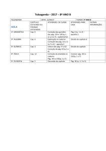 Teleagenda – 2017 – 8º ANO B