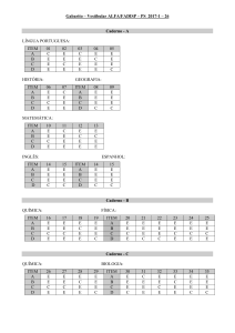 Gabarito Vestibular 2017 1