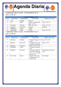 Agenda diaria 6AT e 6BT