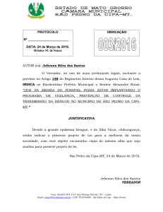 protocolo - Câmara Municipal de São Pedro da Cipa