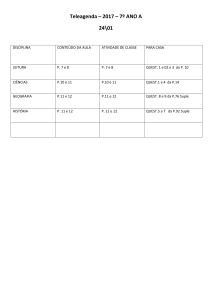 Teleagenda – 2017 – 7º ANO A 24\01