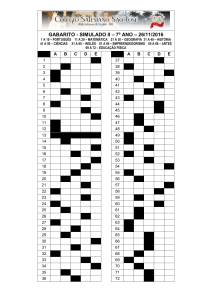 28/11/2016 - Gabarito do simulado