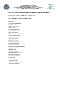 Lista de Eleitores Atualizada - Universidade Federal de Pelotas