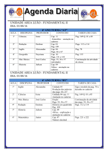 Agenda diaria 6AT e 6BT