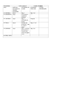 TELEAGENDA DATA: 20/01/17 TURMA: 3º ANO B AULA CAPÍTULO