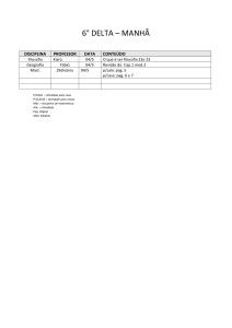6° delta – manhã