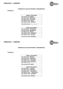 cronograma paralelas