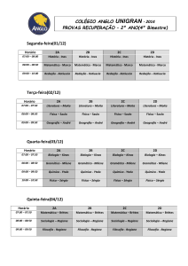 Segunta-feira(04/04)