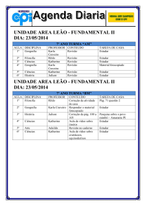 Agenda diaria 7 AM e 7 BM