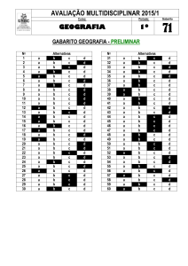 gabarito geografia - preliminar