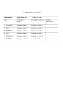 teleagenda 3º ano a