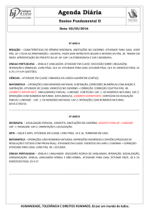 Agenda Diária Ensino Fundamental II