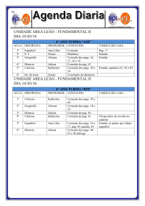 Agenda diaria 6AM e 6BM