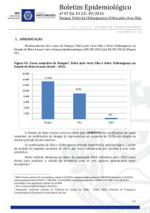 Dengue, Febre de Chikungunya e Febre pelo vírus Zika.