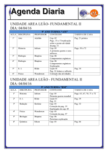 Agenda diaria 9AM 9BM e 9UM