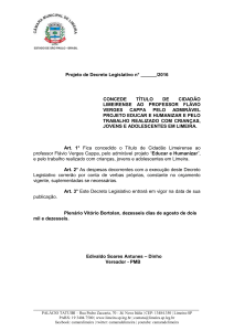 Projeto de Decreto Legislativo n° ______/2016 CONCEDE T Í TULO