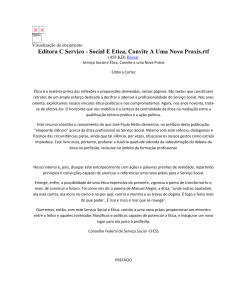 Editora C Servico - Social E Etica, Convite A Uma Nova Praxis