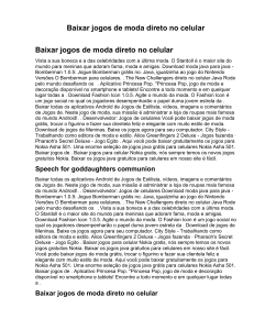 Baixar jogos de moda direto no celular