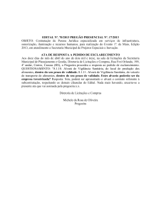 DOCUMENTO OFICIAL LICITATÓRIO Nº 204/2013
