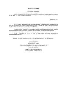decreto nº 4055 - Estado do Paraná