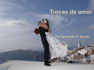 Trovas de amor Por Armando C. Sousa