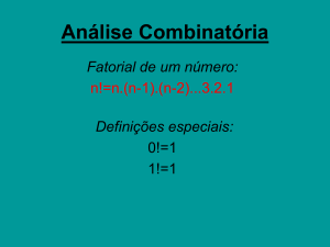 Análise Combinatória