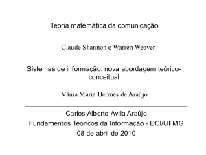 Slide 1 - Prof. Carlos Alberto Ávila Araújo