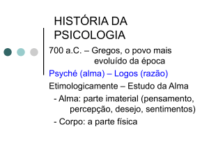 HISTORIA DA PSICOLOGIA