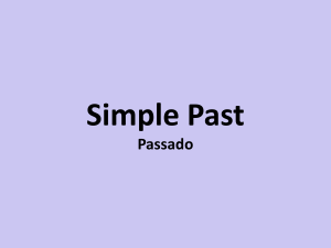 Aula 3 – Simple Past_Past Continuous