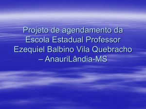 Projeto de agendamento da Escola Estadual Professor Ezequiel