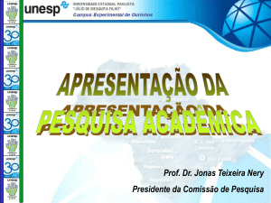 PPT - UNESP de Ourinhos