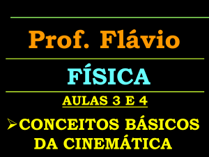 Introdução a cinemática – 9º ANO