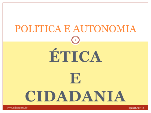 politica, etica autonomia