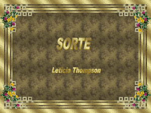 Sorte - Letícia Thompson