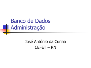 Banco de Dados Administração