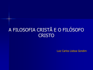 o cristianismo e o filósofo cristo