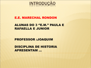 Slide 1 - escola Marechal Rondon